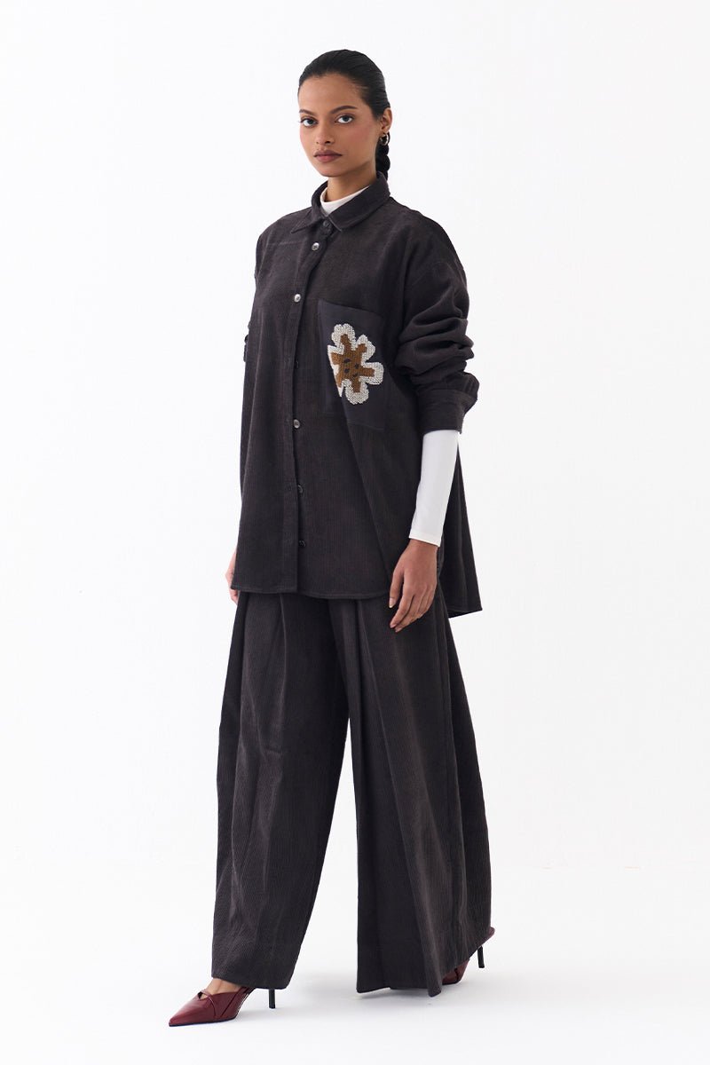 Oversized U Hem Shirt - Three Clothing