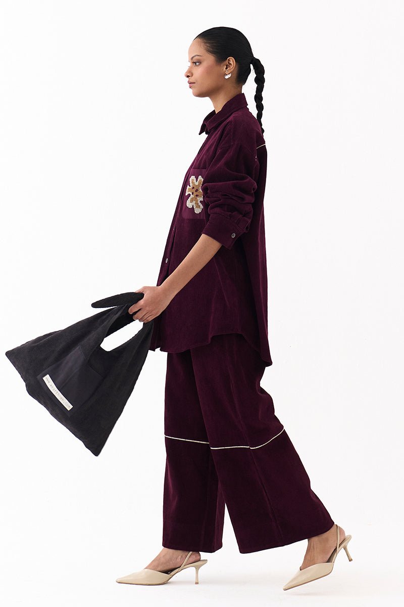 Oversized U Hem Shirt Co - Ord (Set of 2) - Three Clothing