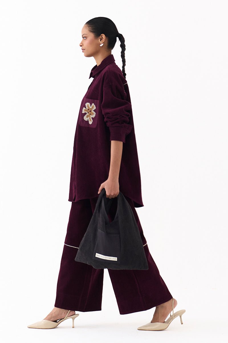 Oversized U Hem Shirt Co - Ord (Set of 2) - Three Clothing