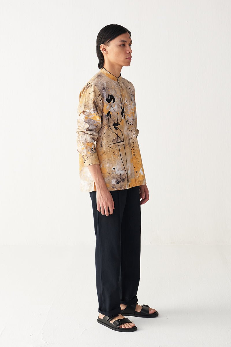 Painter Poppy Applique Shirt - Three Clothing