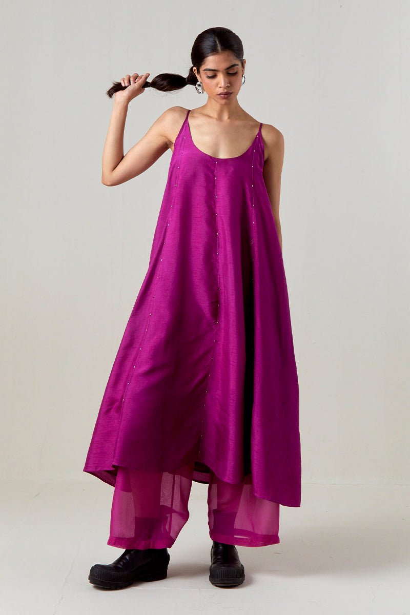 Paneled Embroidered Tunic Co - Ord - Three Clothing