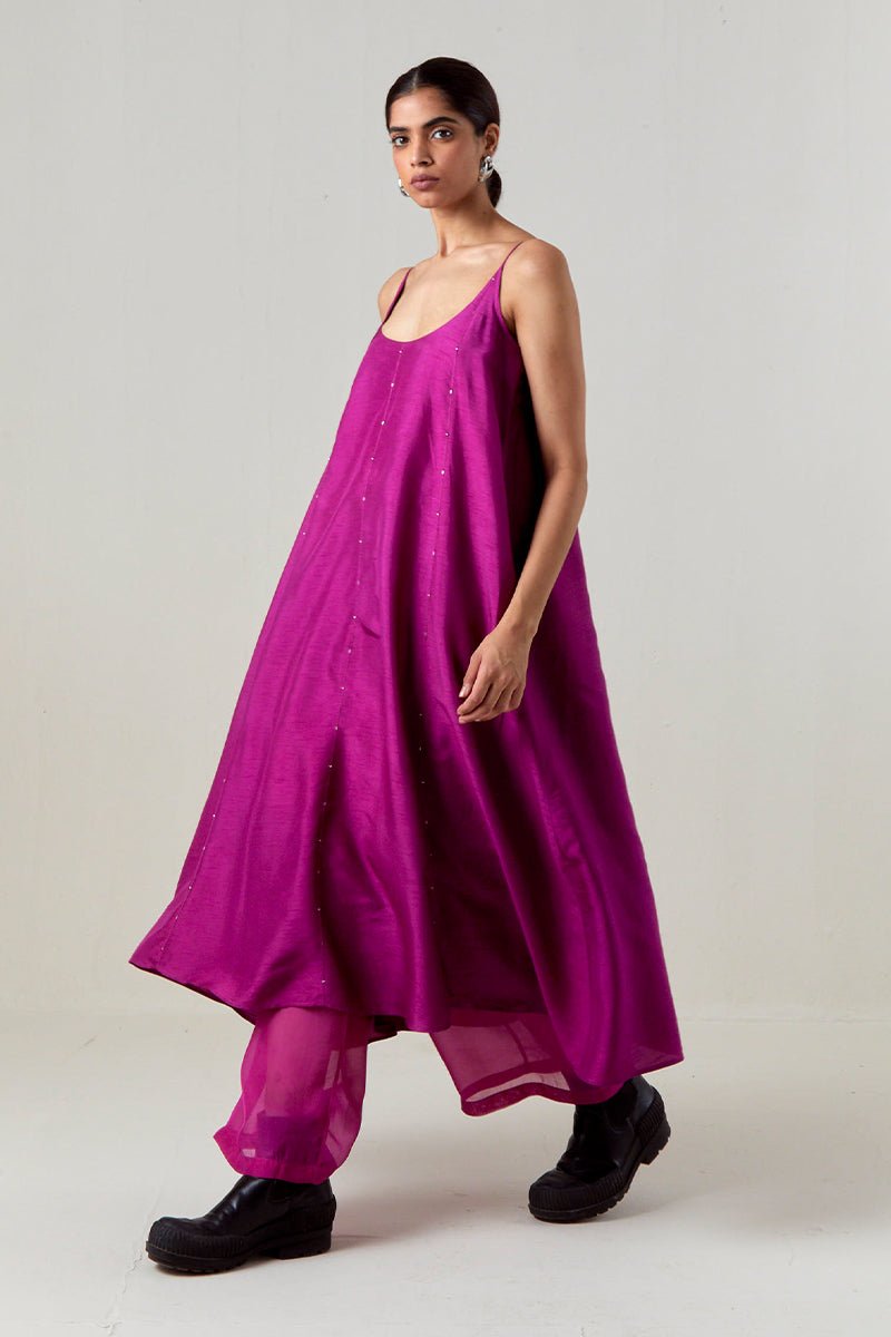 Paneled Embroidered Tunic Co - Ord - Three Clothing