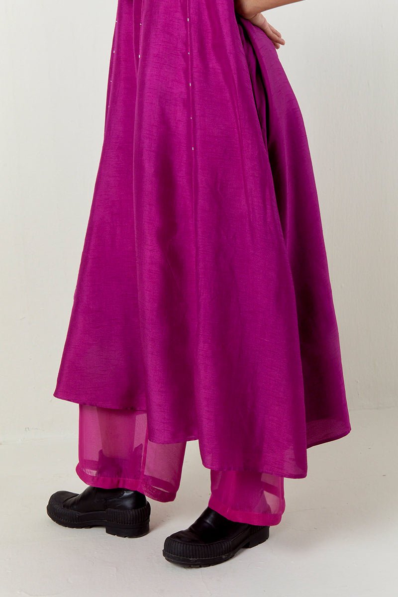 Paneled Embroidered Tunic Co - Ord - Three Clothing