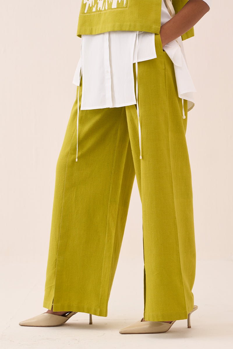 Patch Emb. Crop Overlay Shirt - Three Clothing