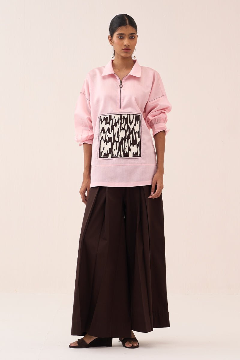 Patch U - Hem Top - Three Clothing