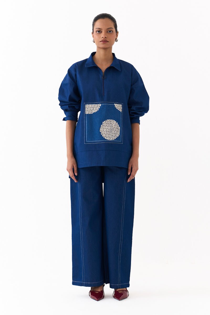 Patch U Hem Top - Three Clothing