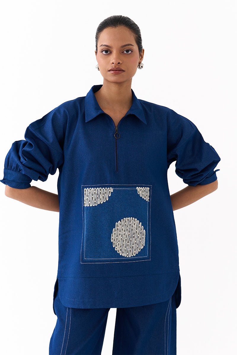 Patch U Hem Top Co - Ord (Set of 2) - Three Clothing