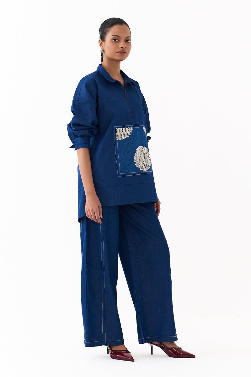 Patch U Hem Top Co - Ord (Set of 2) - Three Clothing