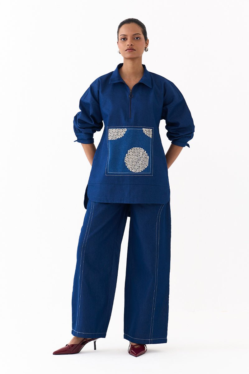 Patch U Hem Top Co - Ord (Set of 2) - Three Clothing