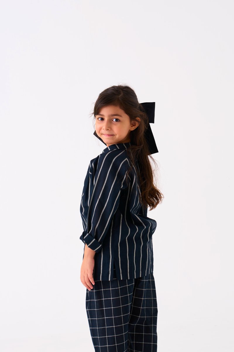 Peasant Top - Black Stripe - Three