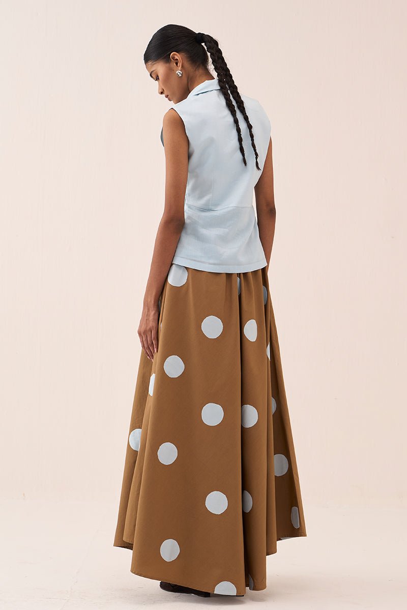 Peplum Panel Top - Three Clothing