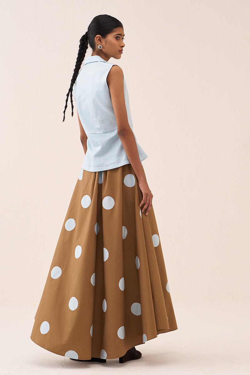 Peplum Panel Top - Three Clothing