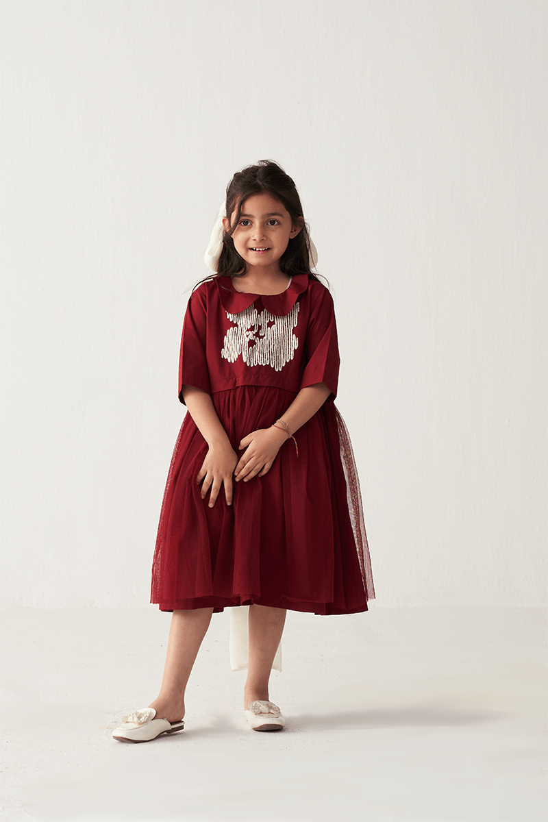 Peter Pan Collar Dress - Three Clothing