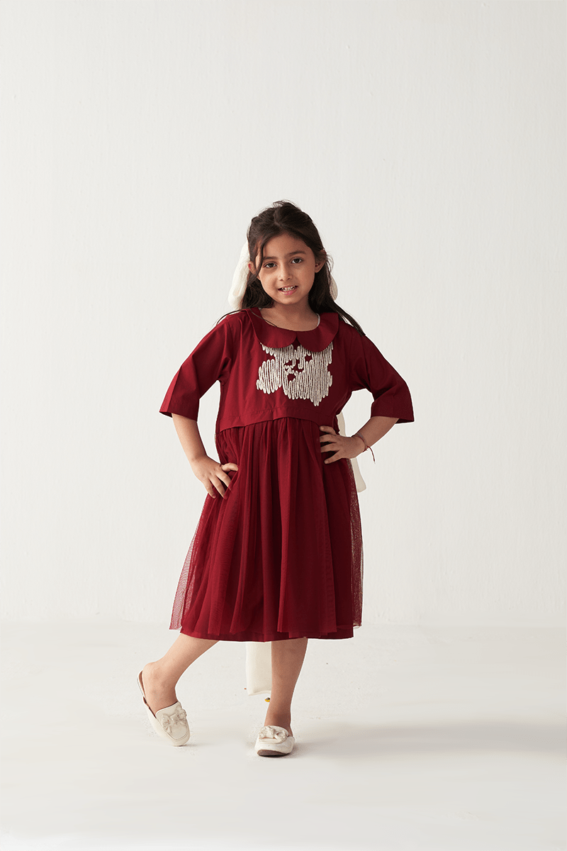 Peter Pan Collar Dress - Three Clothing
