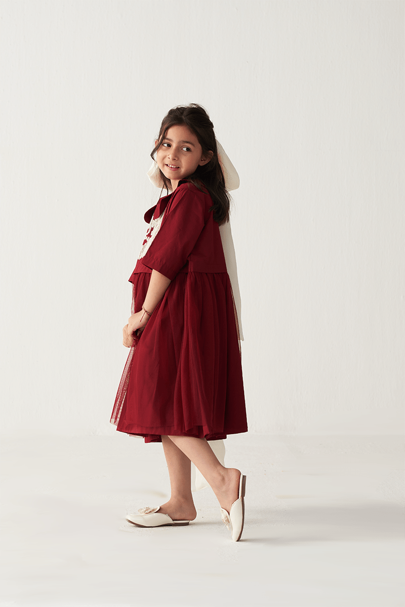 Peter Pan Collar Dress - Three Clothing