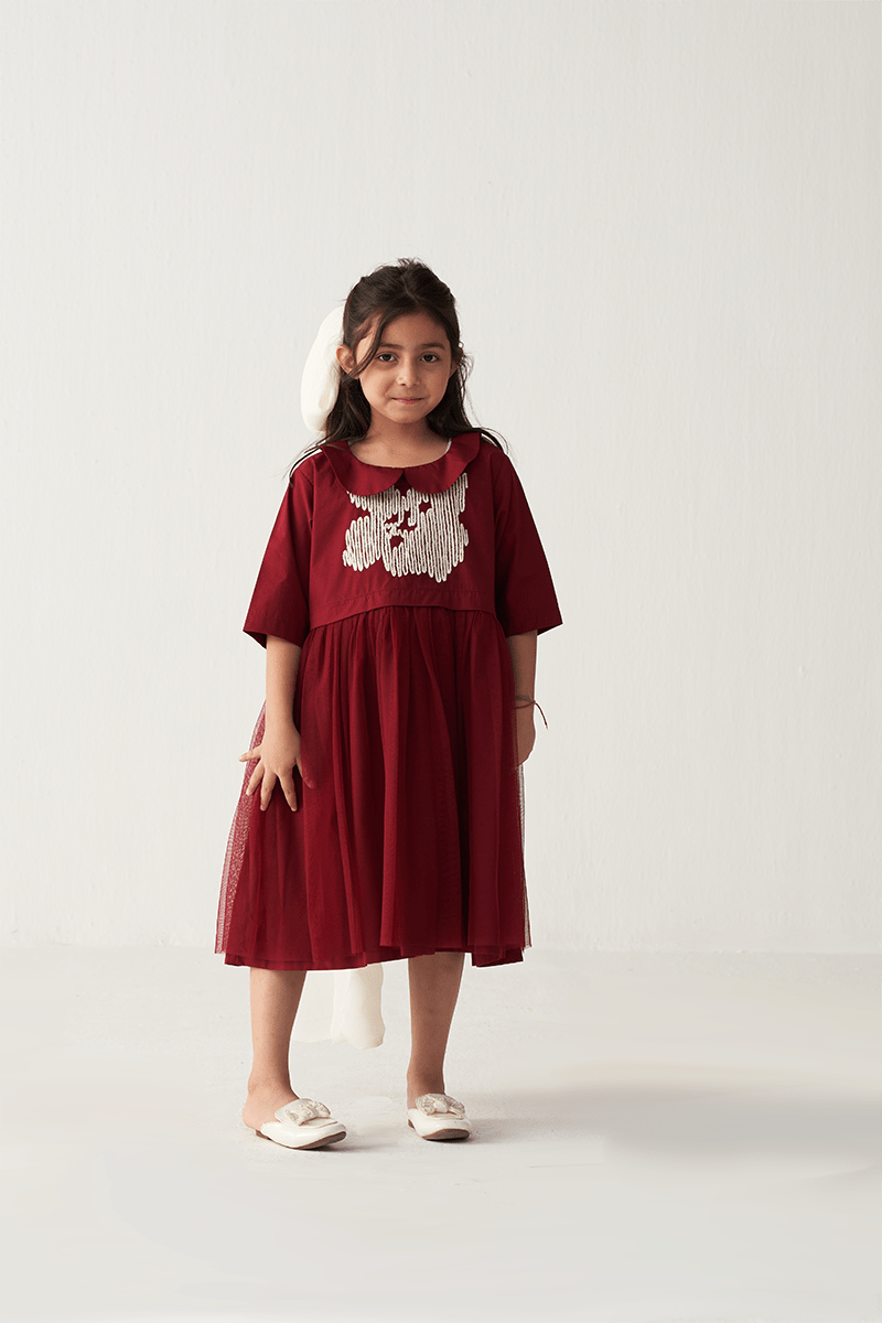 Peter Pan Collar Dress - Three Clothing