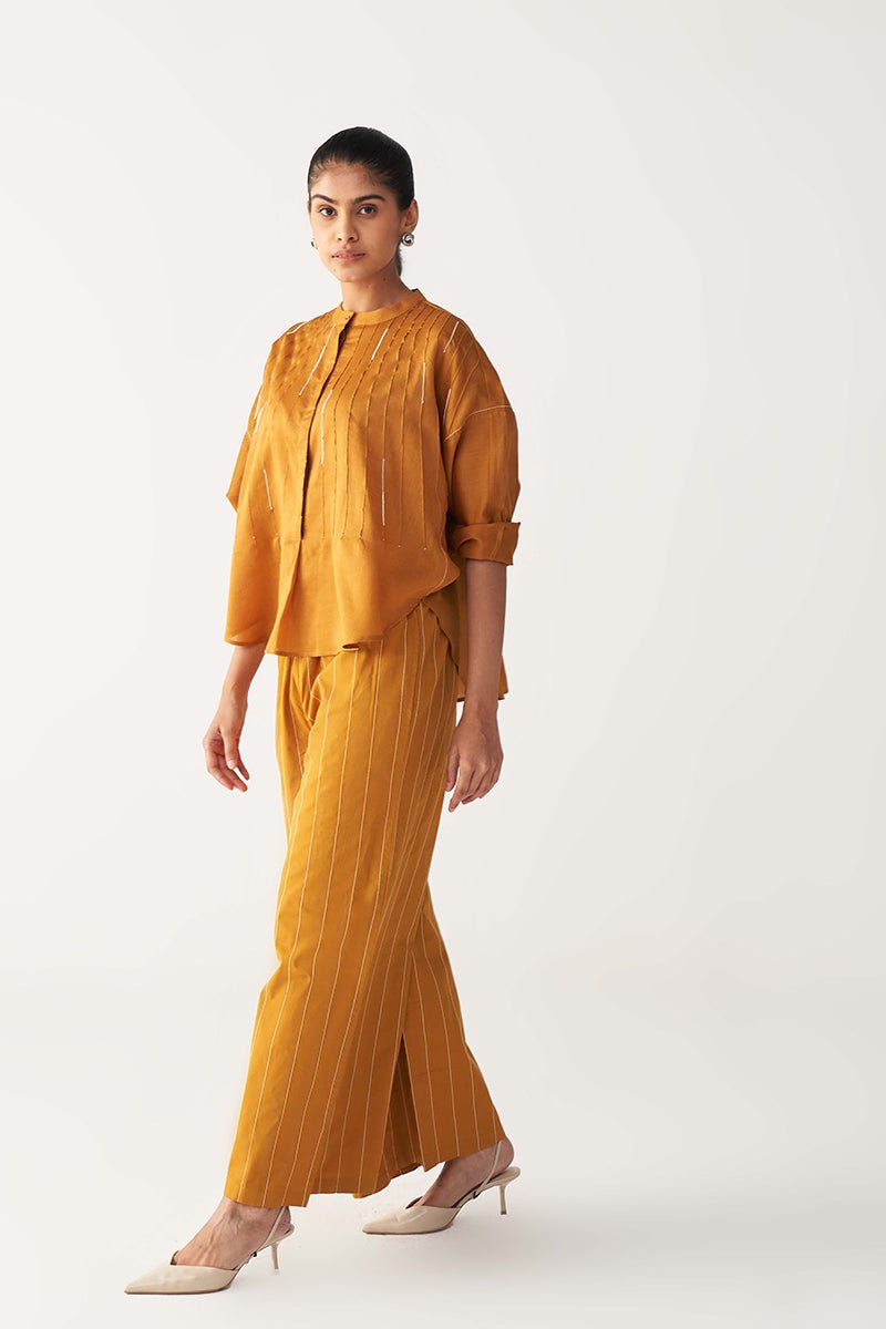 Pintuck Bat Sleeve Top Co - Ord - Three Clothing