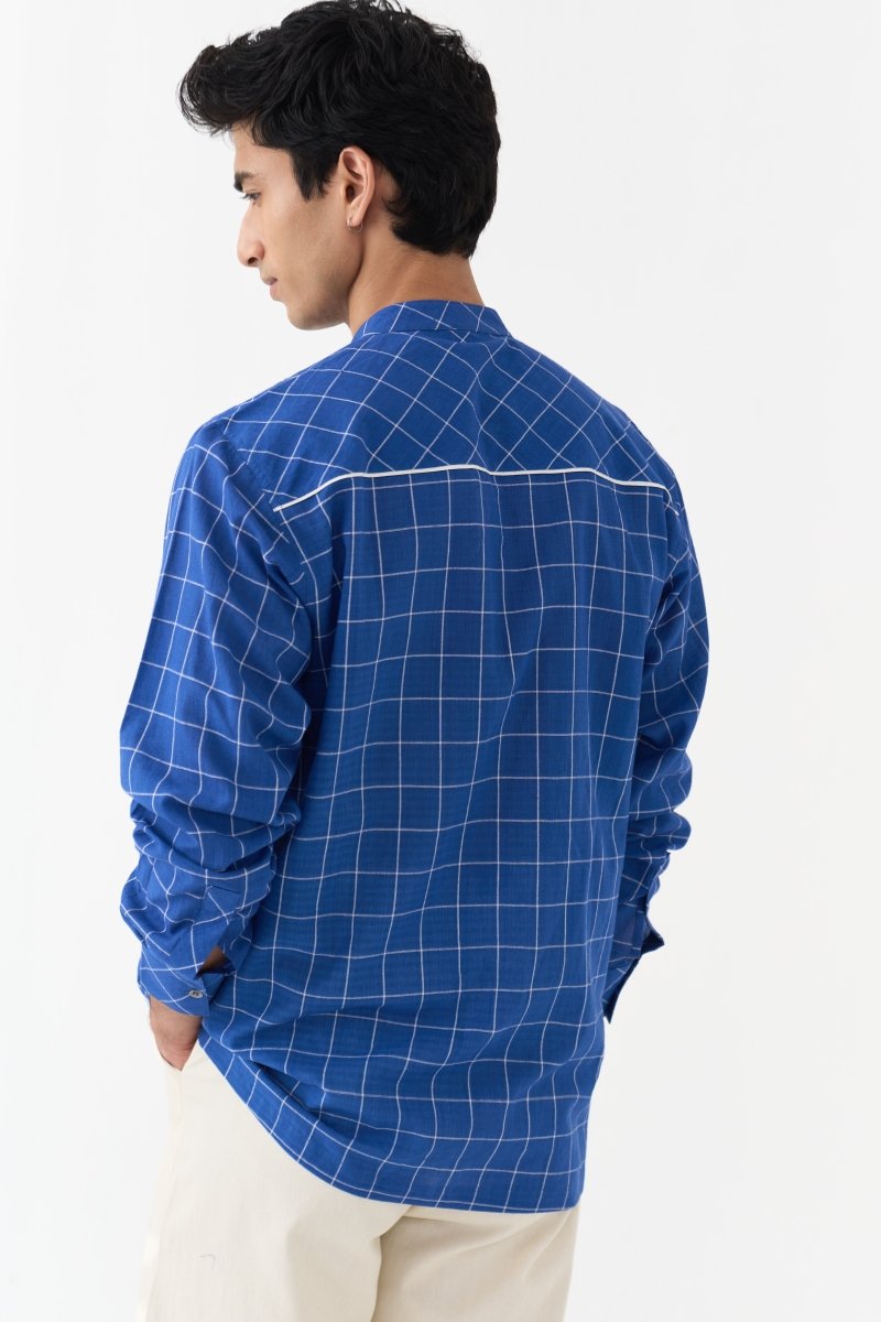 Piping Detail Shirt - Three Clothing