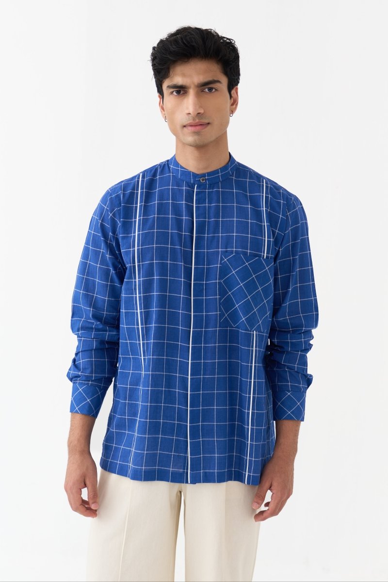 Piping Detail Shirt - Three Clothing