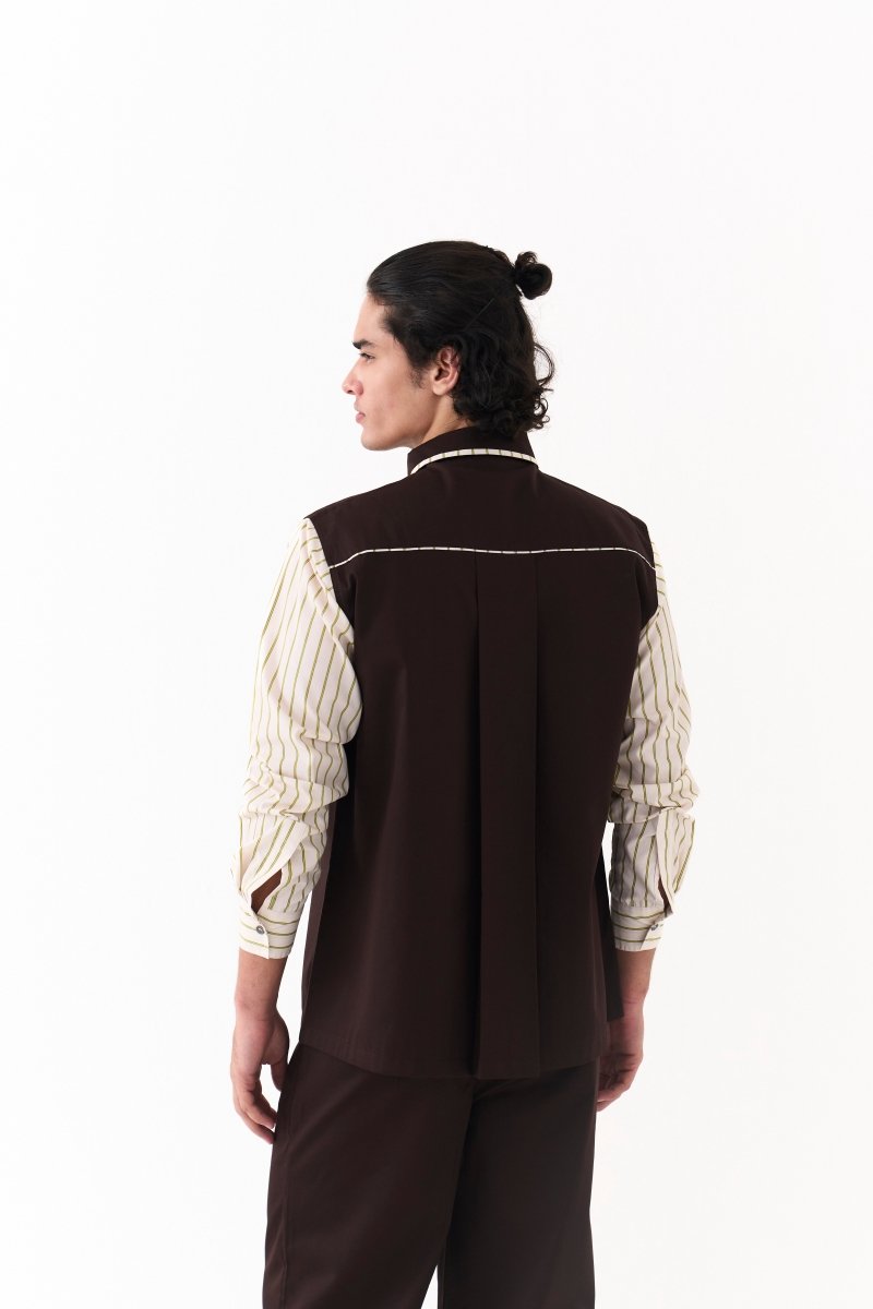 Piping Detail Shirt - Three Clothing
