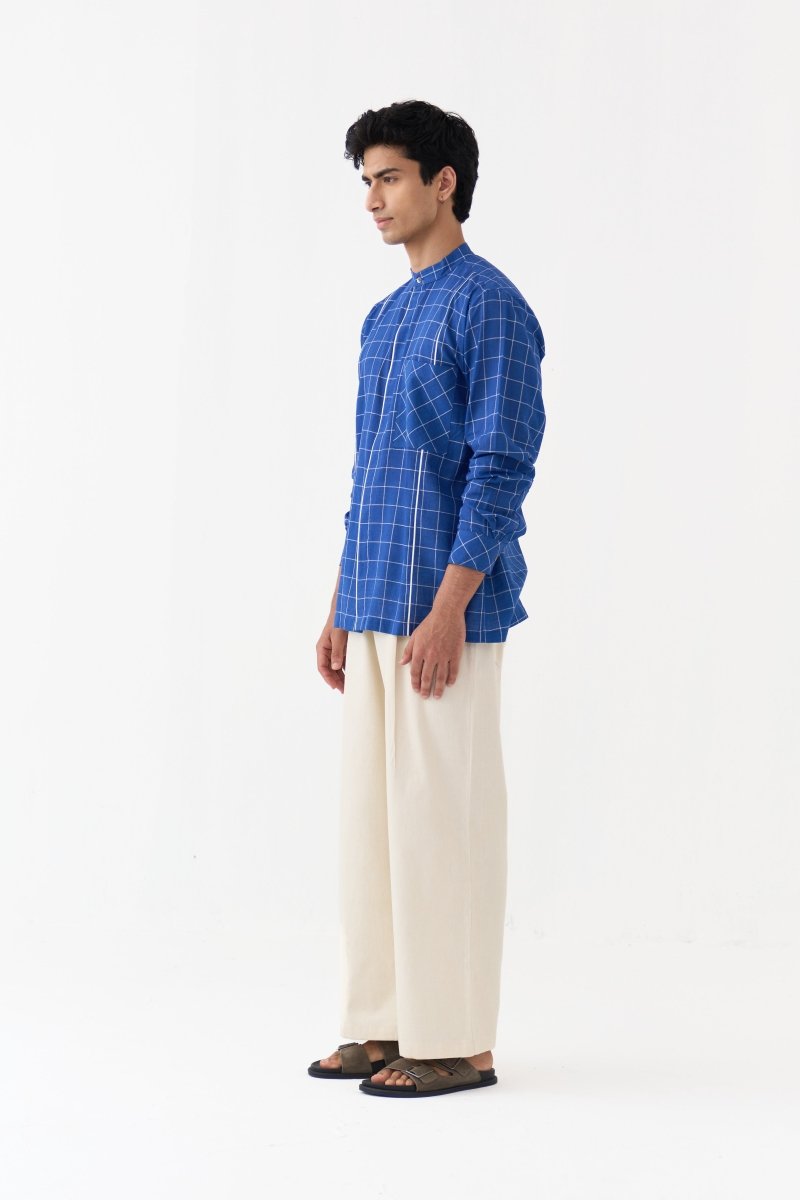 Piping Detail Shirt - Three Clothing