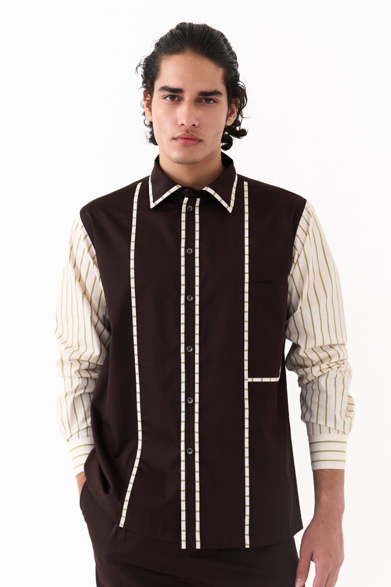 Piping Detail Shirt Co - Ord - Three Clothing