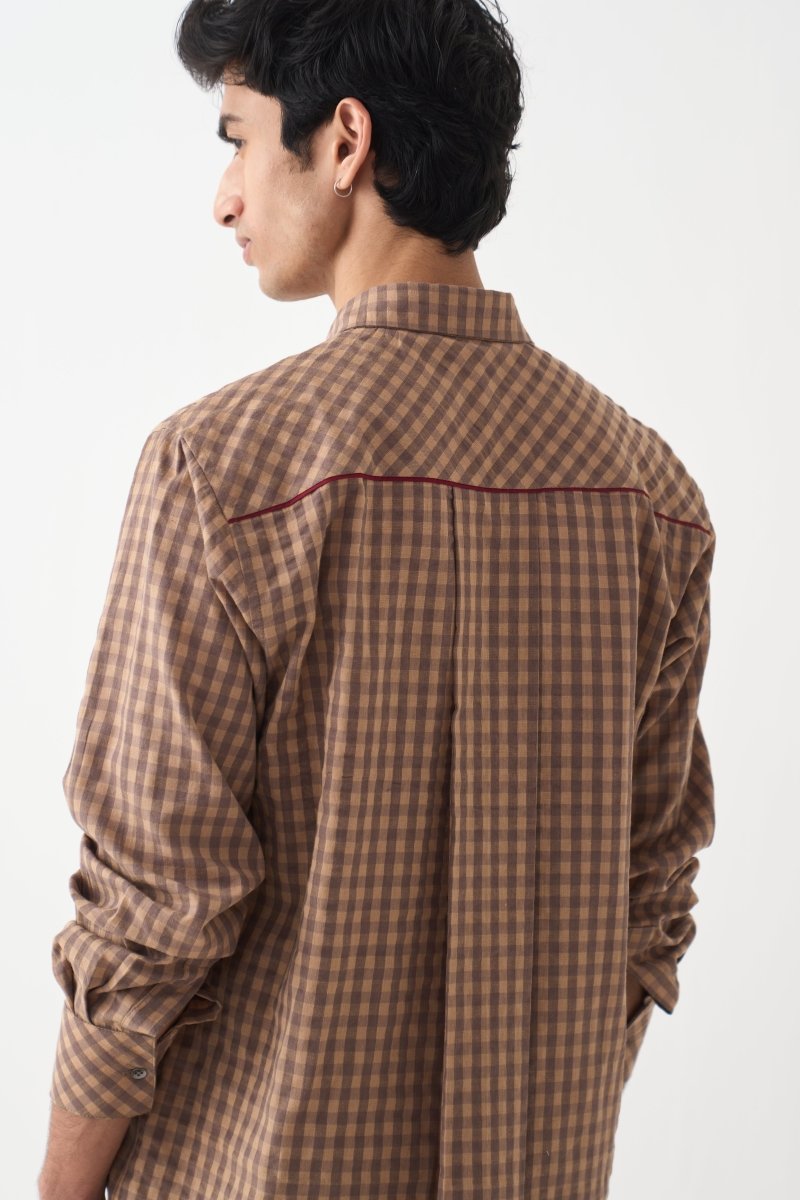 Pipling Detail Shirt - Three Clothing