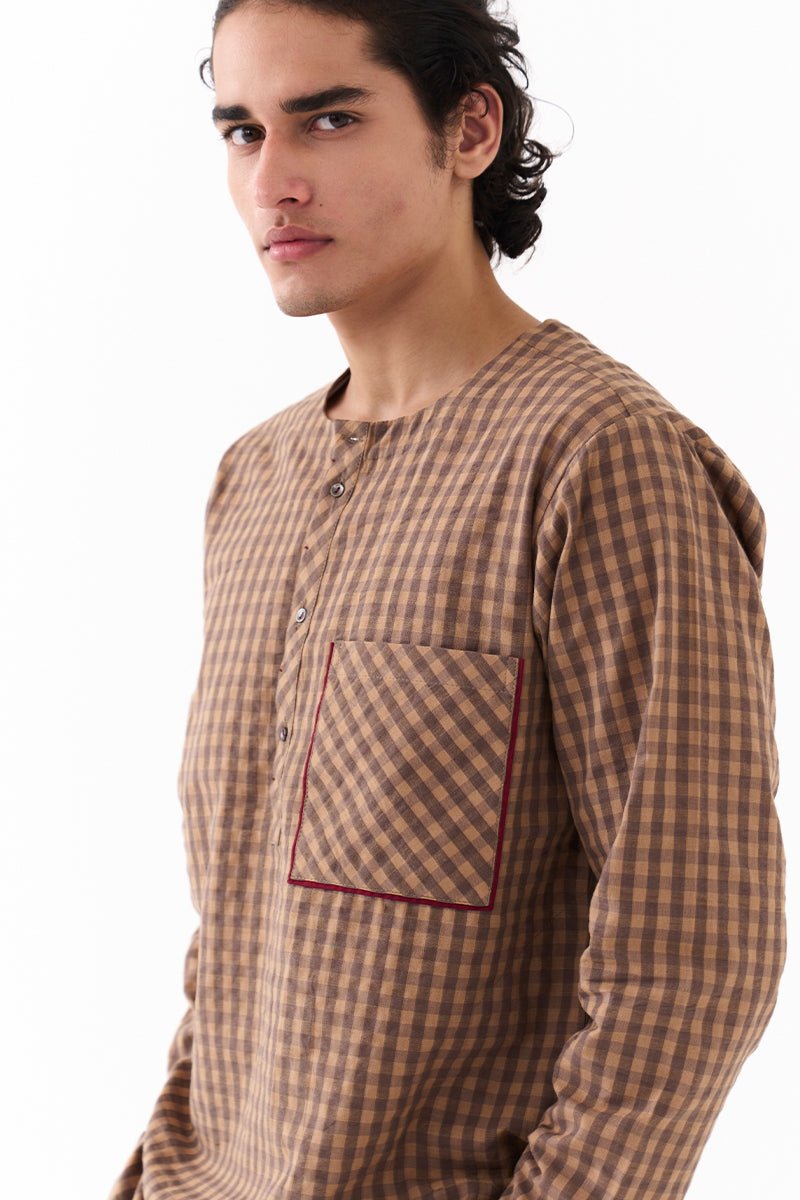 Placket Kurta - Three Clothing
