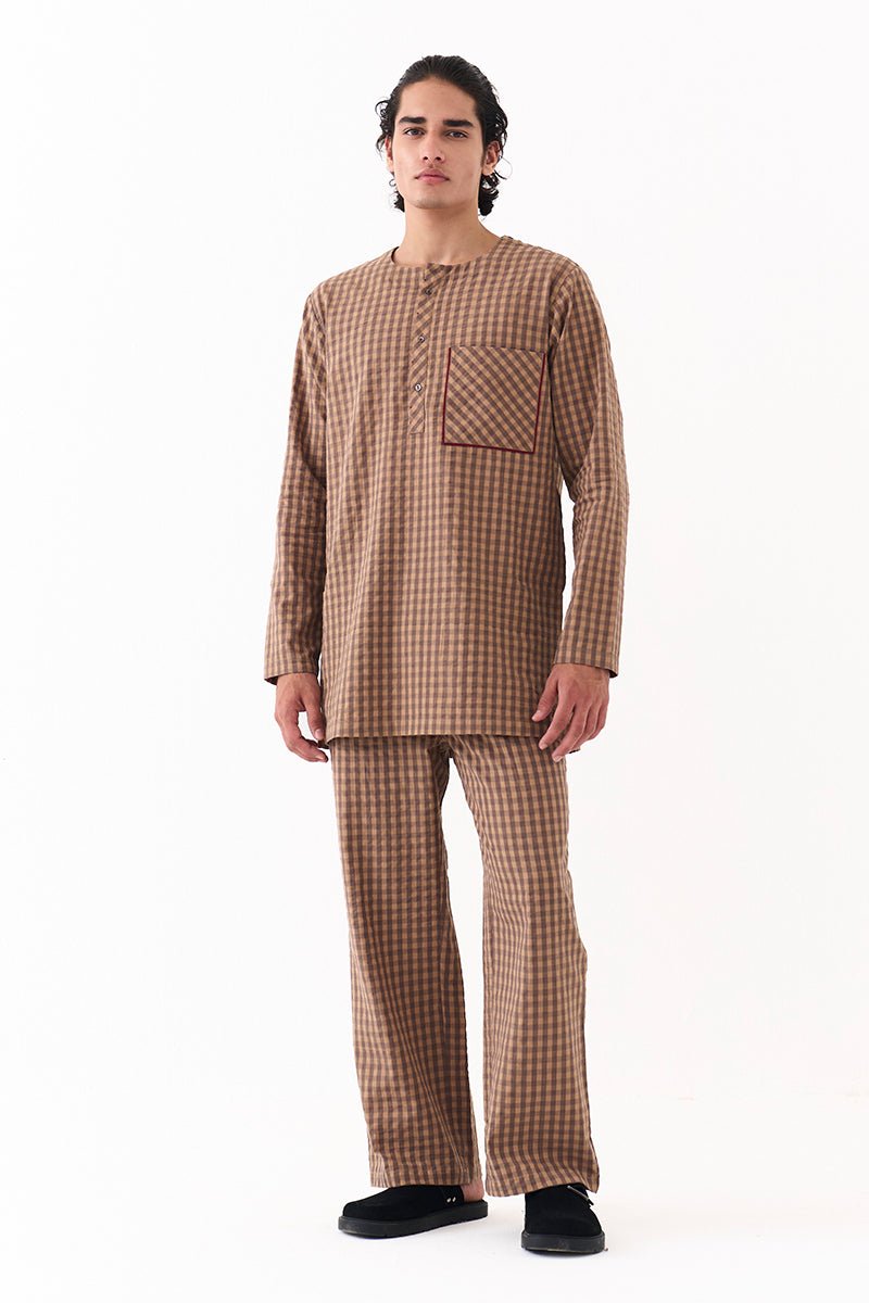Placket Kurta Co - Ord - Three Clothing