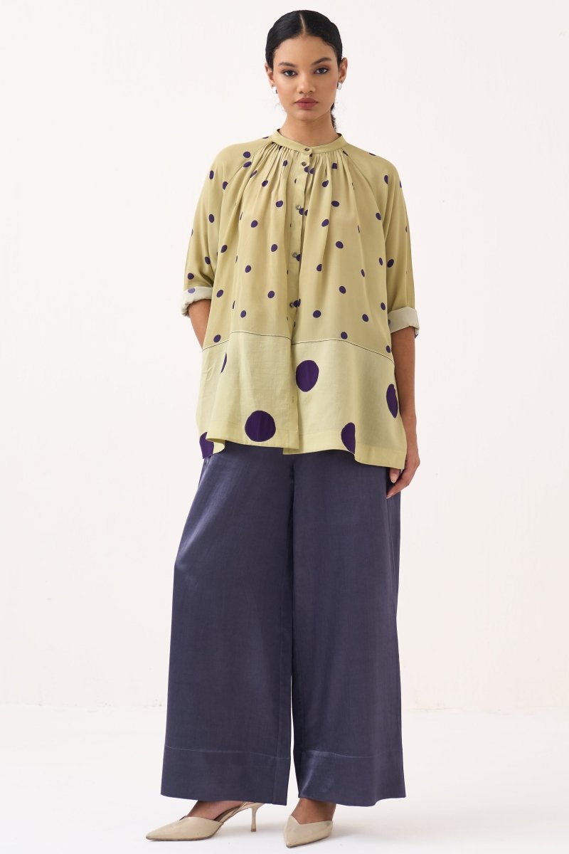 Polka Peasant Top - Three Clothing