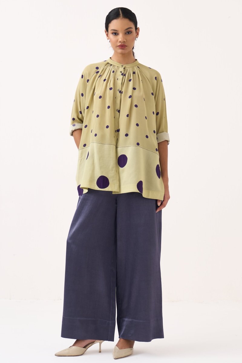 Polka Peasant Top Co - ord (Set of 2) - Three Clothing