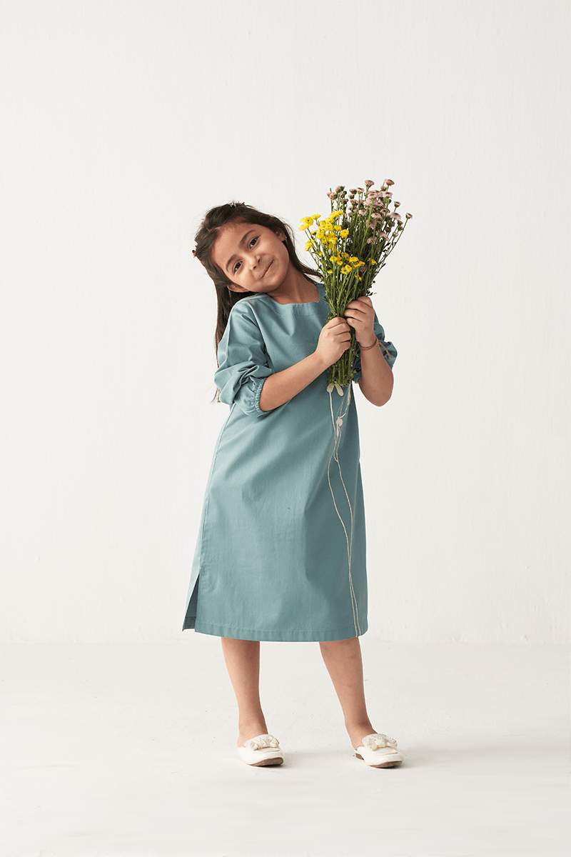 Poppy Applique Dress - Three Clothing