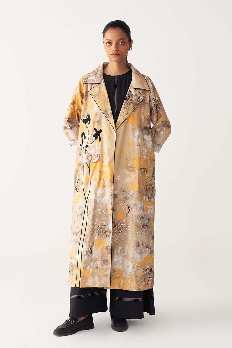 Poppy Applique Painter Jacket - Three Clothing