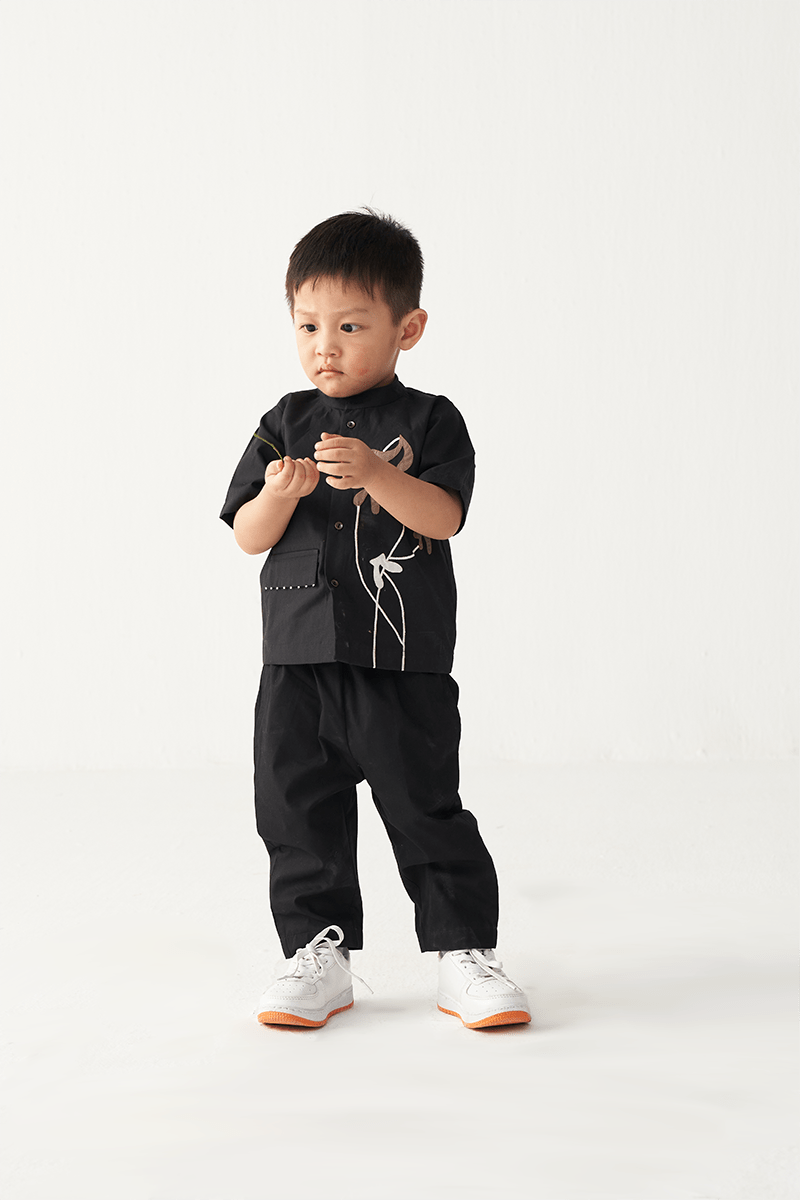Poppy Applique Shirt Co - Ord - Three Clothing