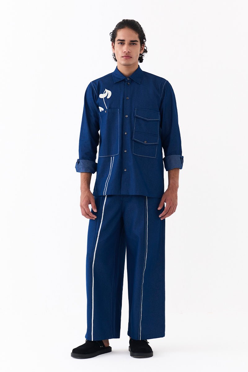 Poppy Applique Shirt Co - Ord - Three Clothing