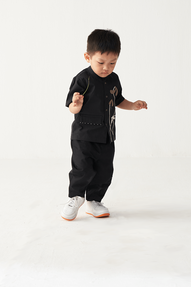 Poppy Applique Shirt Co - Ord - Three Clothing