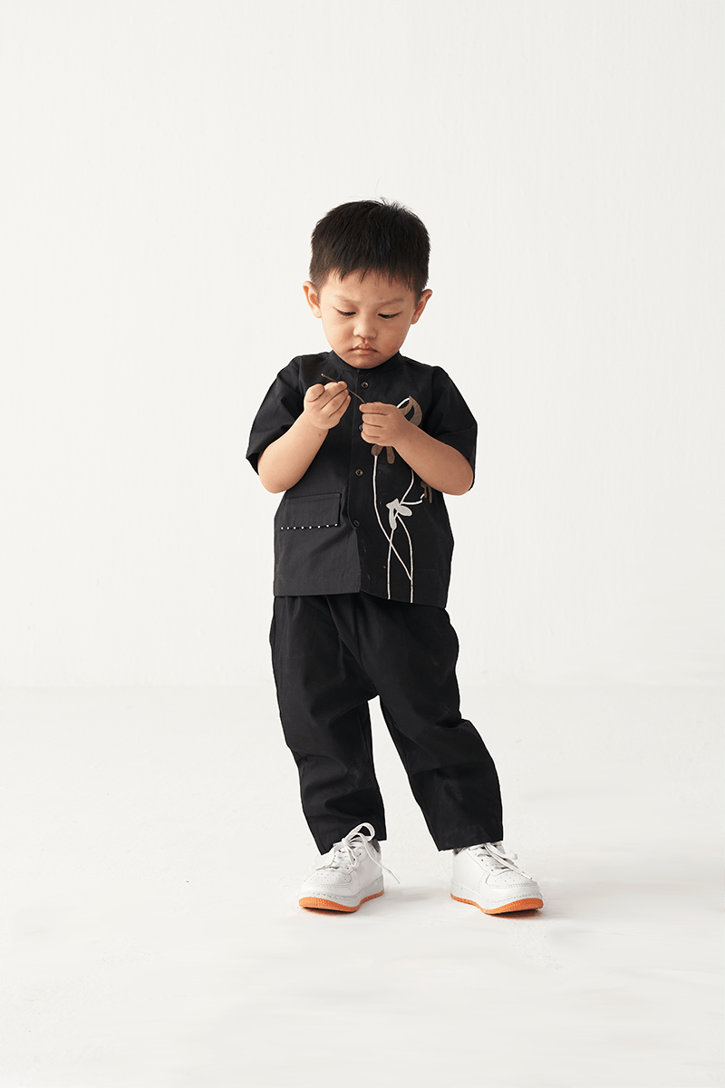 Poppy Applique Shirt Co - Ord - Three Clothing