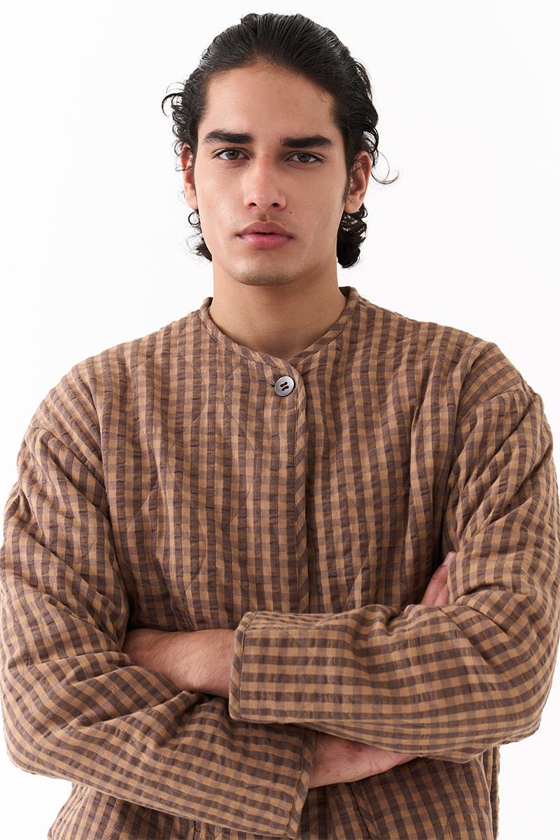 Quilted Bomber Jacket - Three Clothing