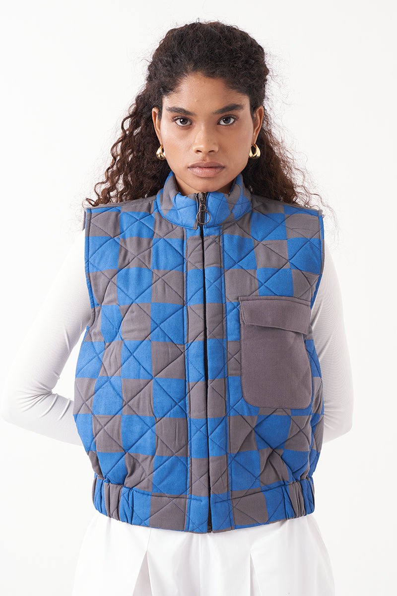 Quilted Short Jacket - Three Clothing