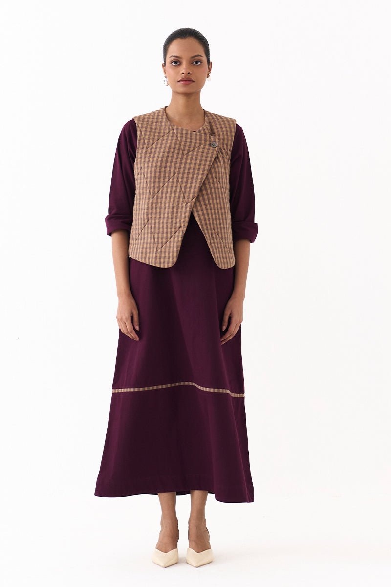 Quilted Vest Co - Ord (Set of 2) - Three Clothing