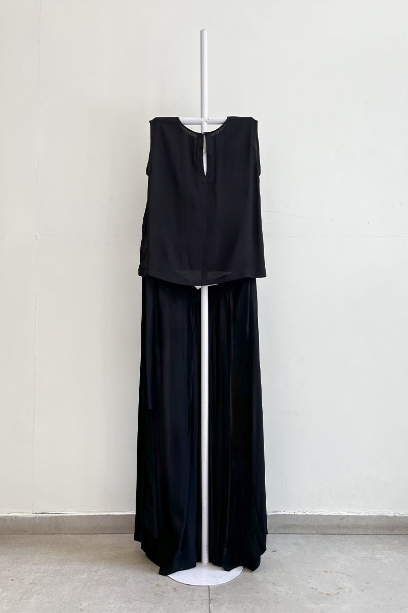 Round Neck Top Co - Ord (Set Of 2) - Three Clothing