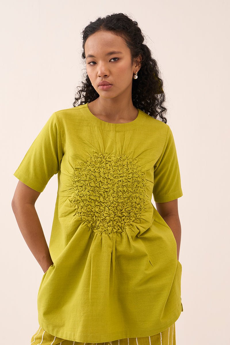 Ruching Top Co - Ord (Set Of 2) - Three Clothing