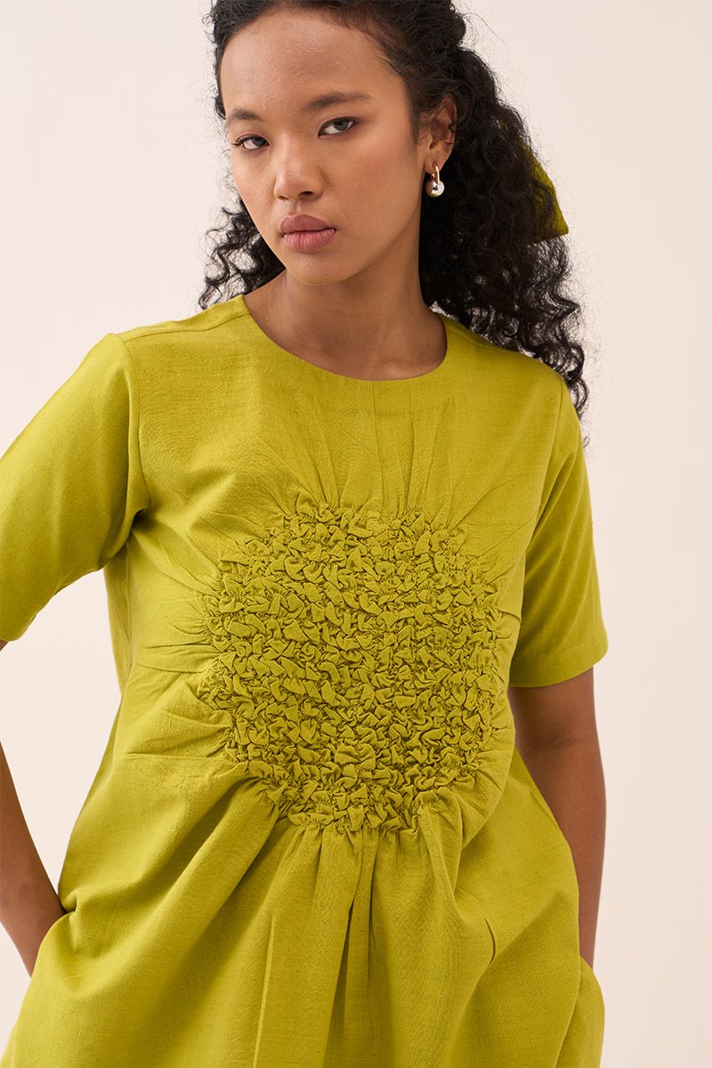 Ruching Top Co - Ord (Set Of 2) - Three Clothing