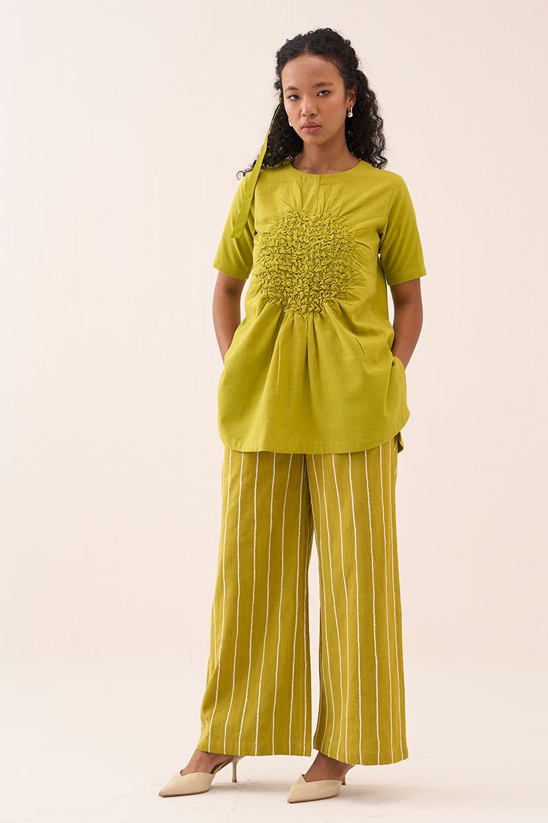 Ruching Top Co - Ord (Set Of 2) - Three Clothing