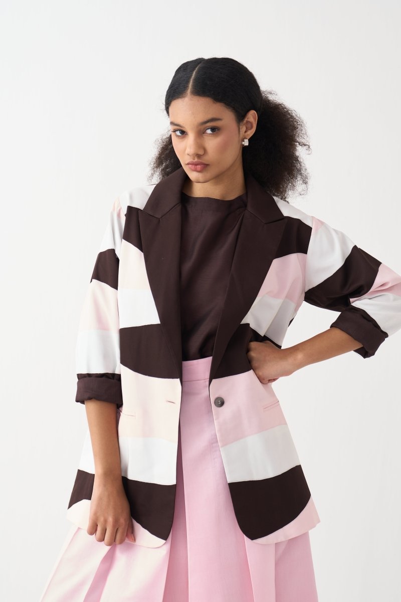 Short Applique Jacket - Three Clothing