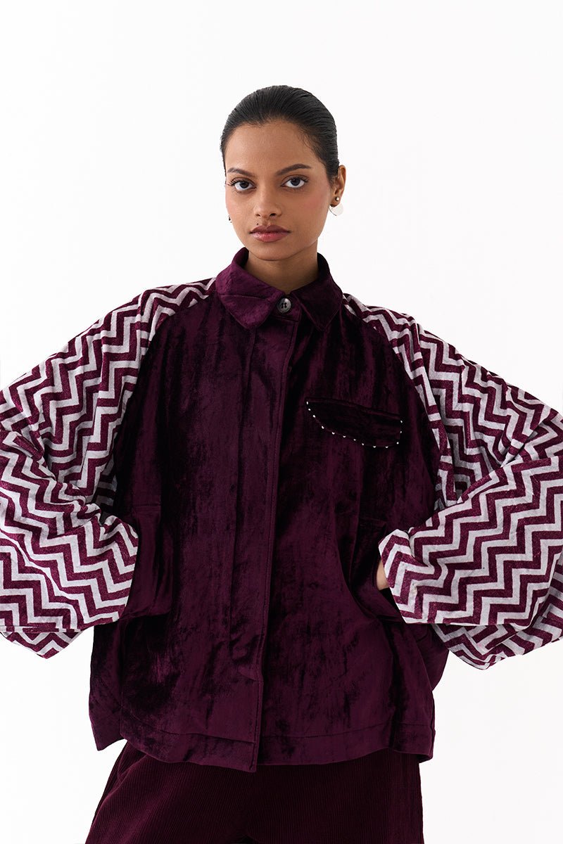 Short Bat Sleeve Jacket - Three Clothing