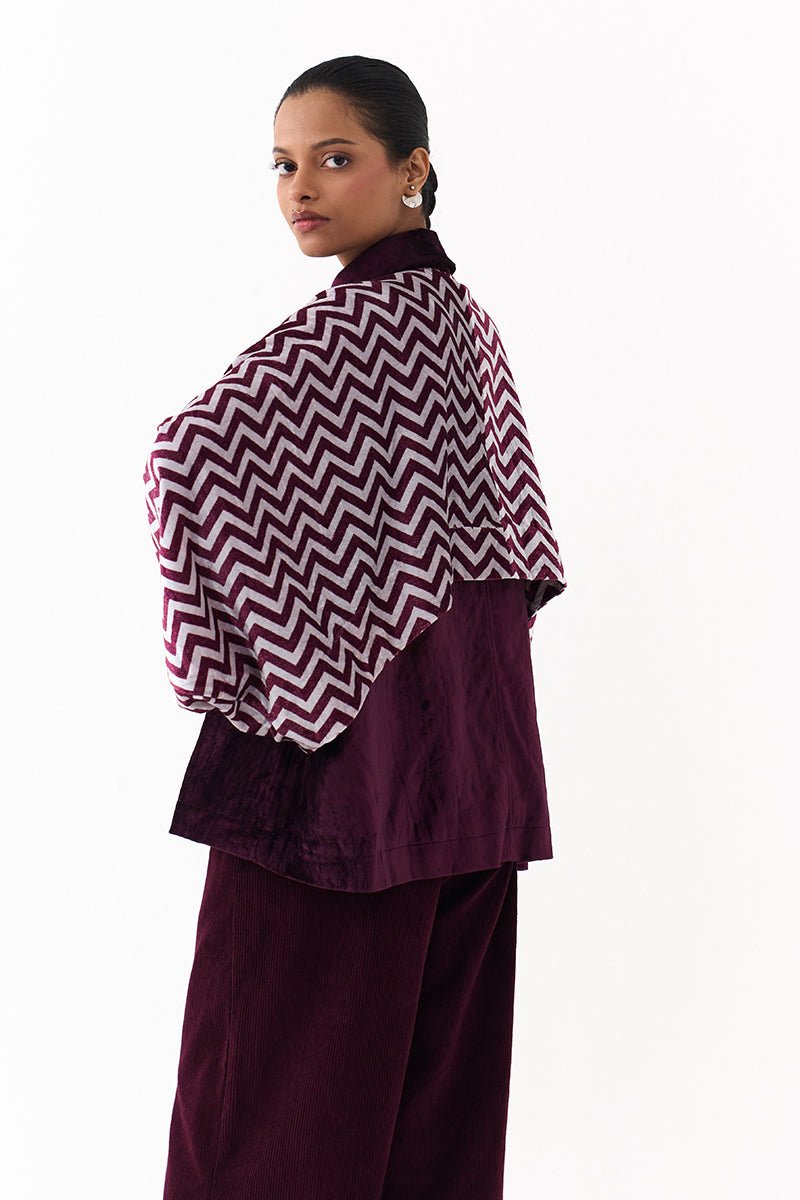 Short Bat Sleeve Jacket - Three Clothing