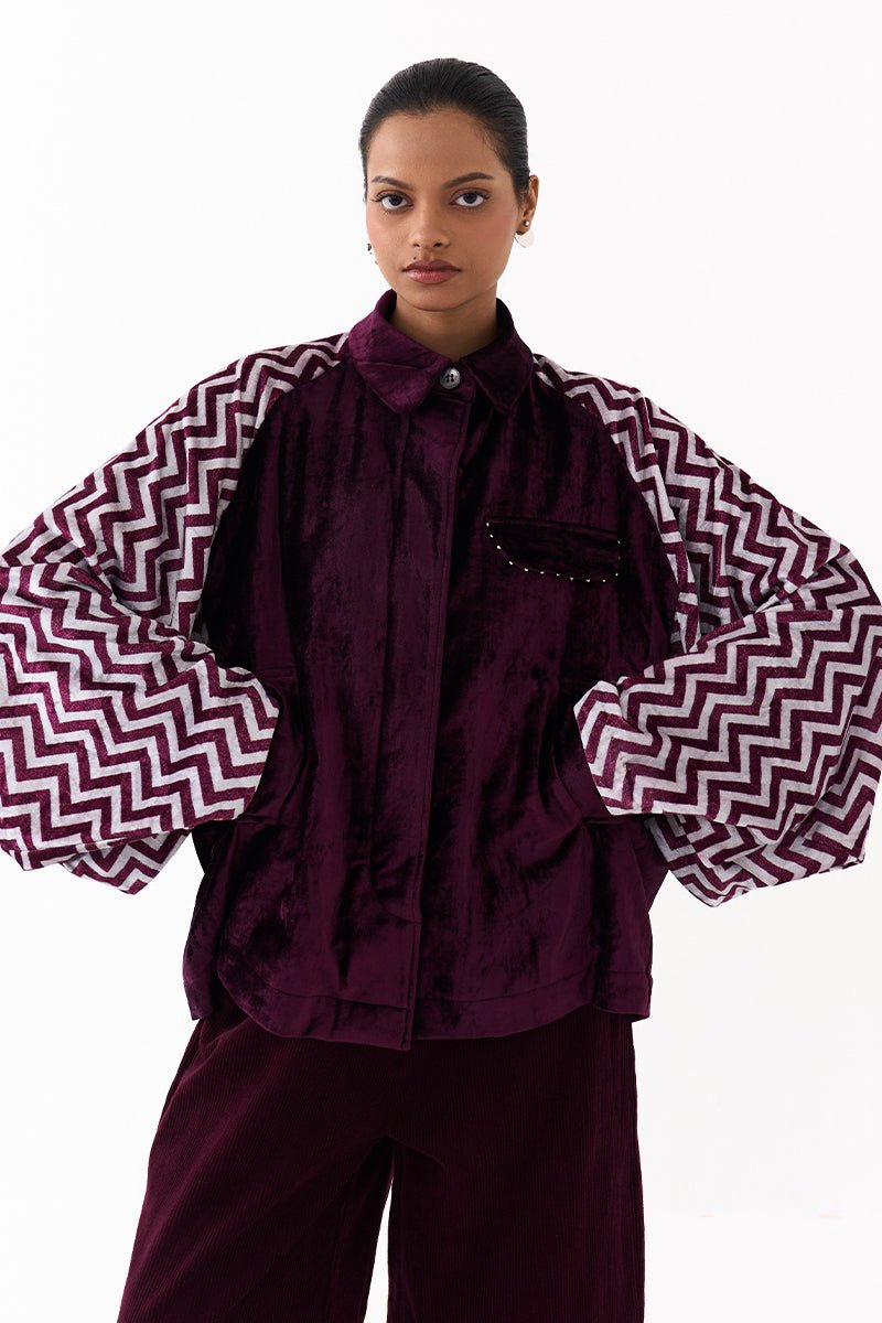 Short Bat Sleeve Jacket Co - Ord (Set of 2) - Three Clothing