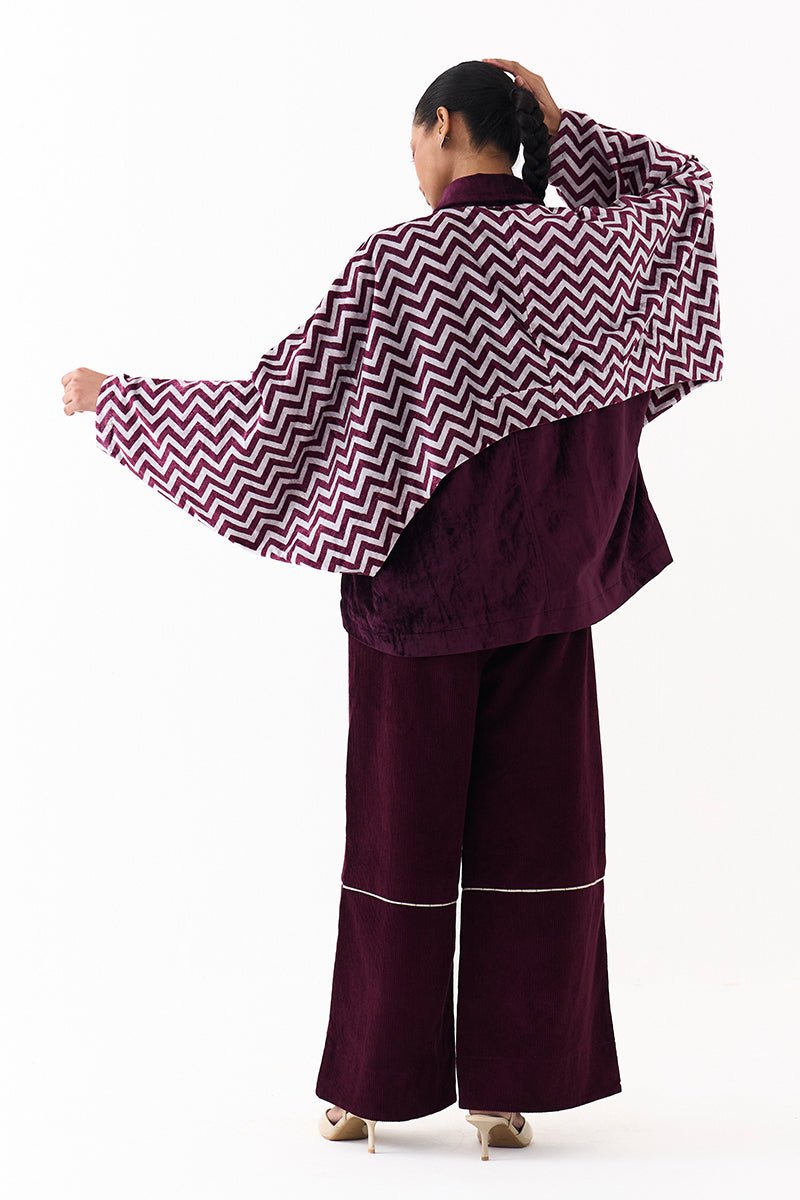 Short Bat Sleeve Jacket Co - Ord (Set of 2) - Three Clothing