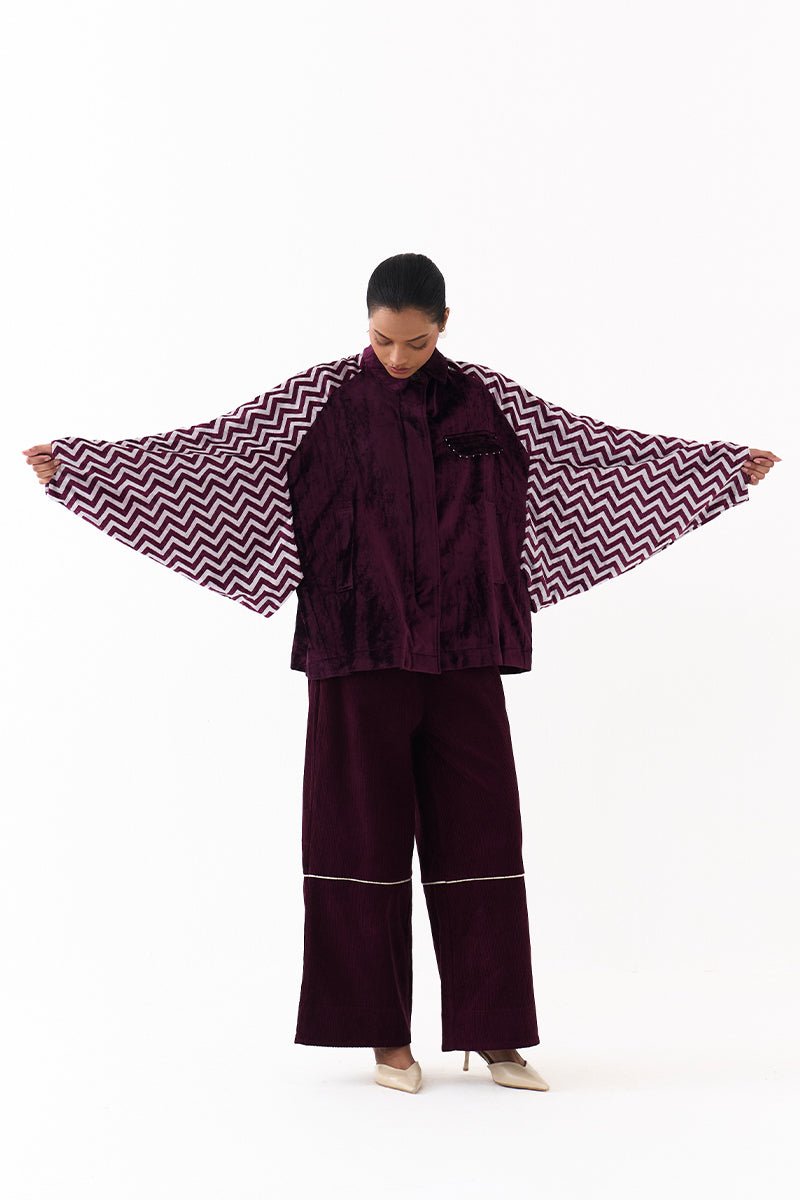 Short Bat Sleeve Jacket Co - Ord (Set of 2) - Three Clothing